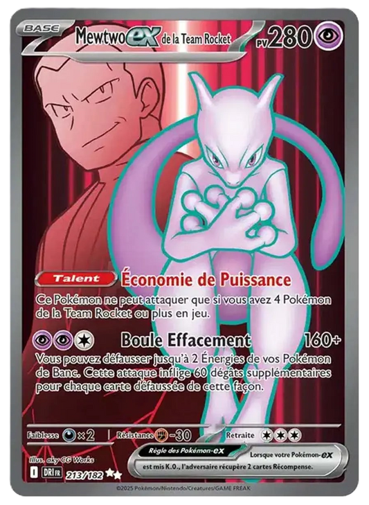 213/182 - Team Rockets MewtwoEX - Pokemon TCG