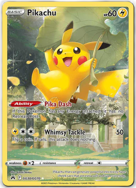 GG30/GG70 - Pikachu - Pokemon TCG