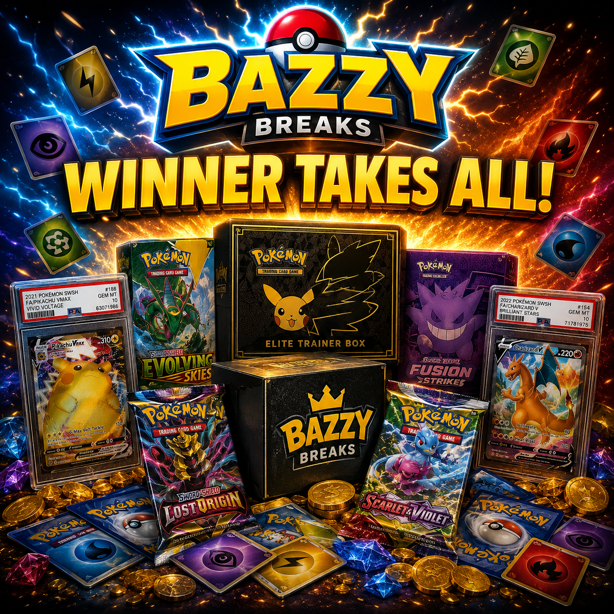 WTA **READ DESCRIPTION** - CHAOS RISING BOOSTER PACKS