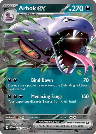 024/165 - Arbok ex - Pokemon TCG