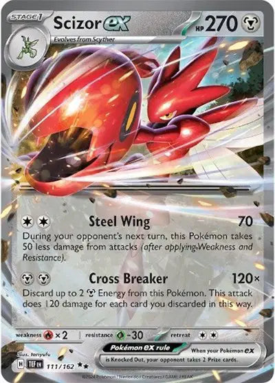 111/162 - Scizor ex - Pokemon TCG