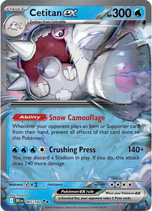 065/182 - Cetitan ex - Pokemon TCG
